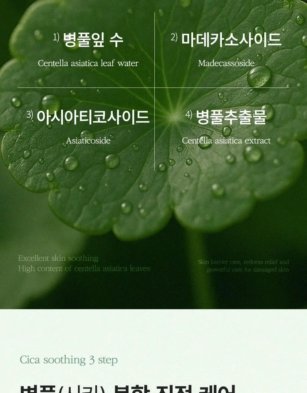 [단독패키지] 웰더마 시카 리페어 겔마스크팩 4매 병풀잎수 86% 상세페이지 14